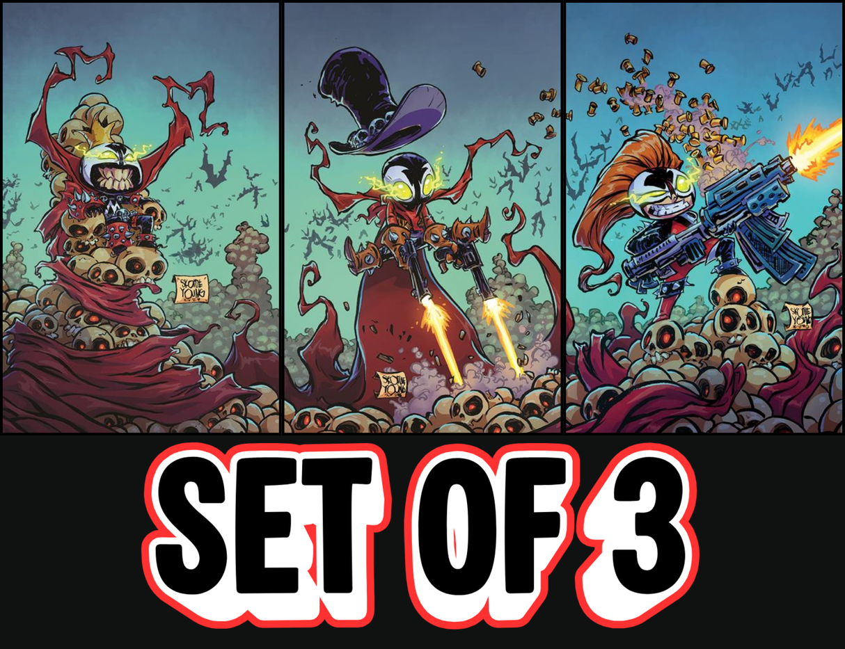 KING SPAWN, GUNSLINGER SPAWN & SPAWN SCORCHED #50 - COVER C SKOTTIE YOUNG - 3 PART CROSSOVER SET (RELEASE: 4/1/26)