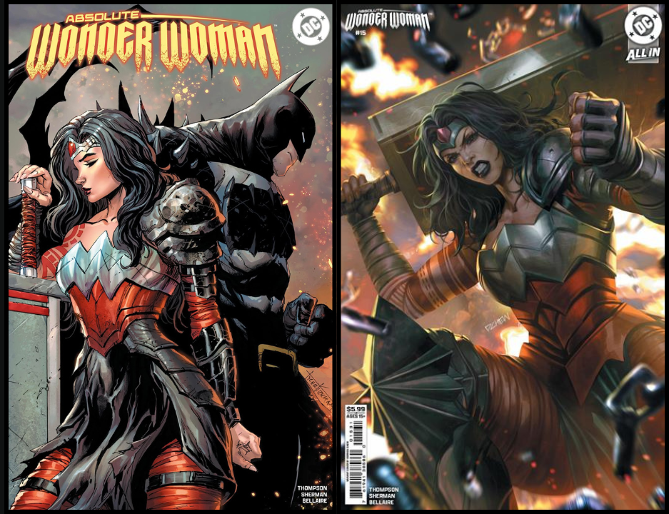 ABSOLUTE WONDER WOMAN #15 KIRKHAM TRADE & CHEW COVER B - SET OF 2 (RELEASE: 12/24/25)