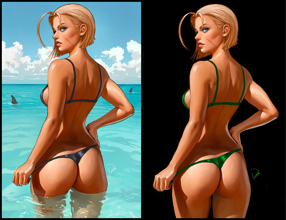 STREET FIGHTER & FRIENDS SWIMSUIT SPECIAL 2025 #1 TALAVERA - BEACH & BLACK - SET OF 2