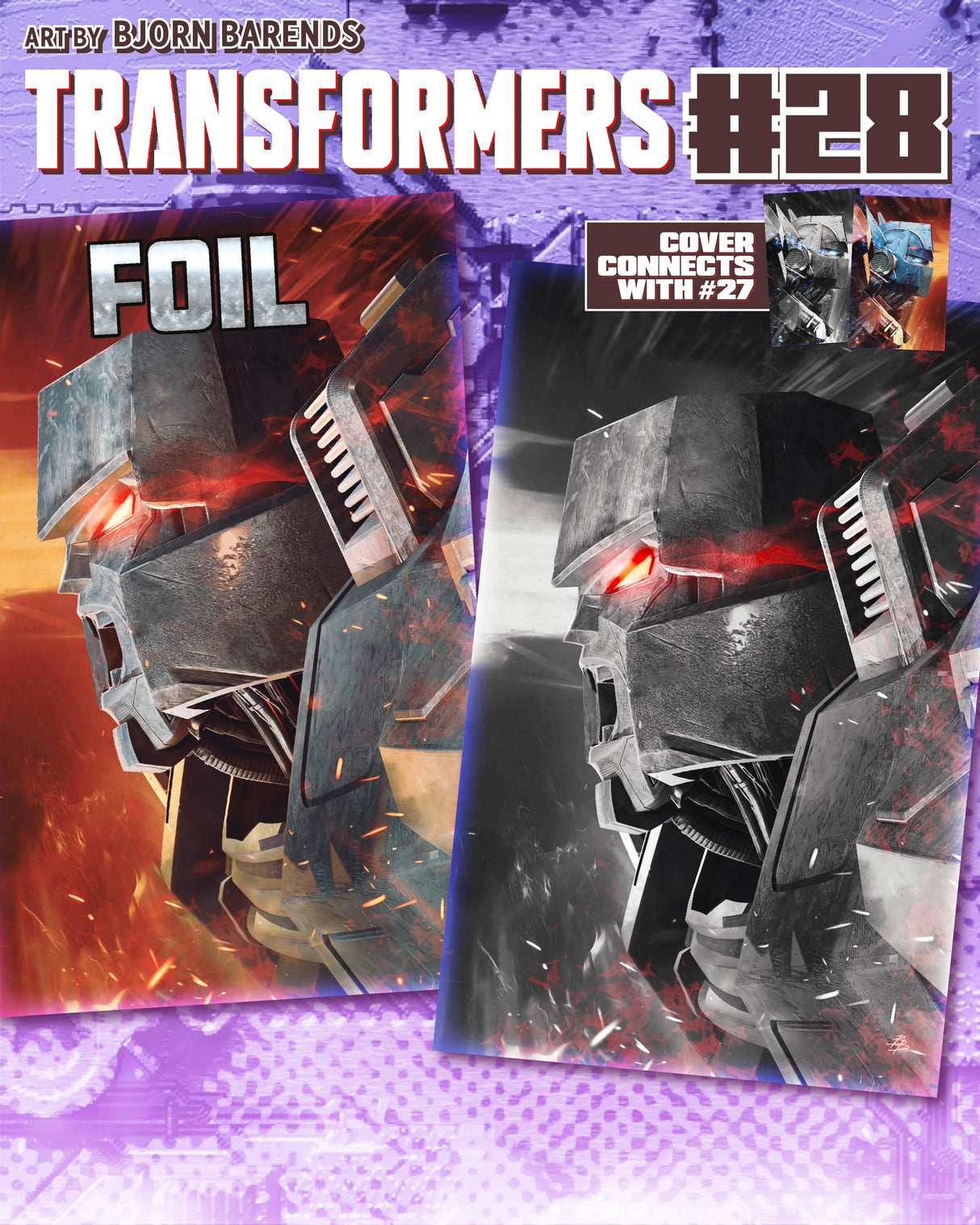 TRANSFORMERS #28 BJORN - VIRGIN & FOIL - SET OF 2