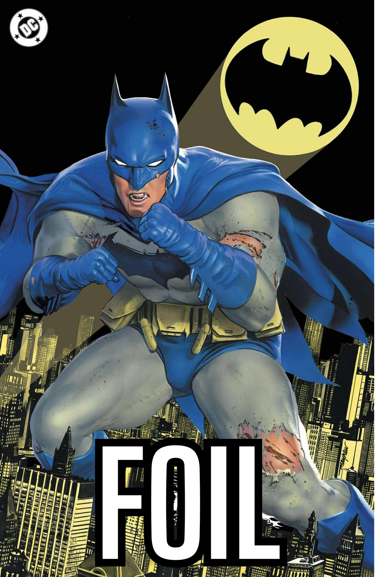 BATMAN #1 MIKE MAYHEW - 616 SHARED EXCLUSIVE - FOIL BAT SIGNAL - LTD 1000