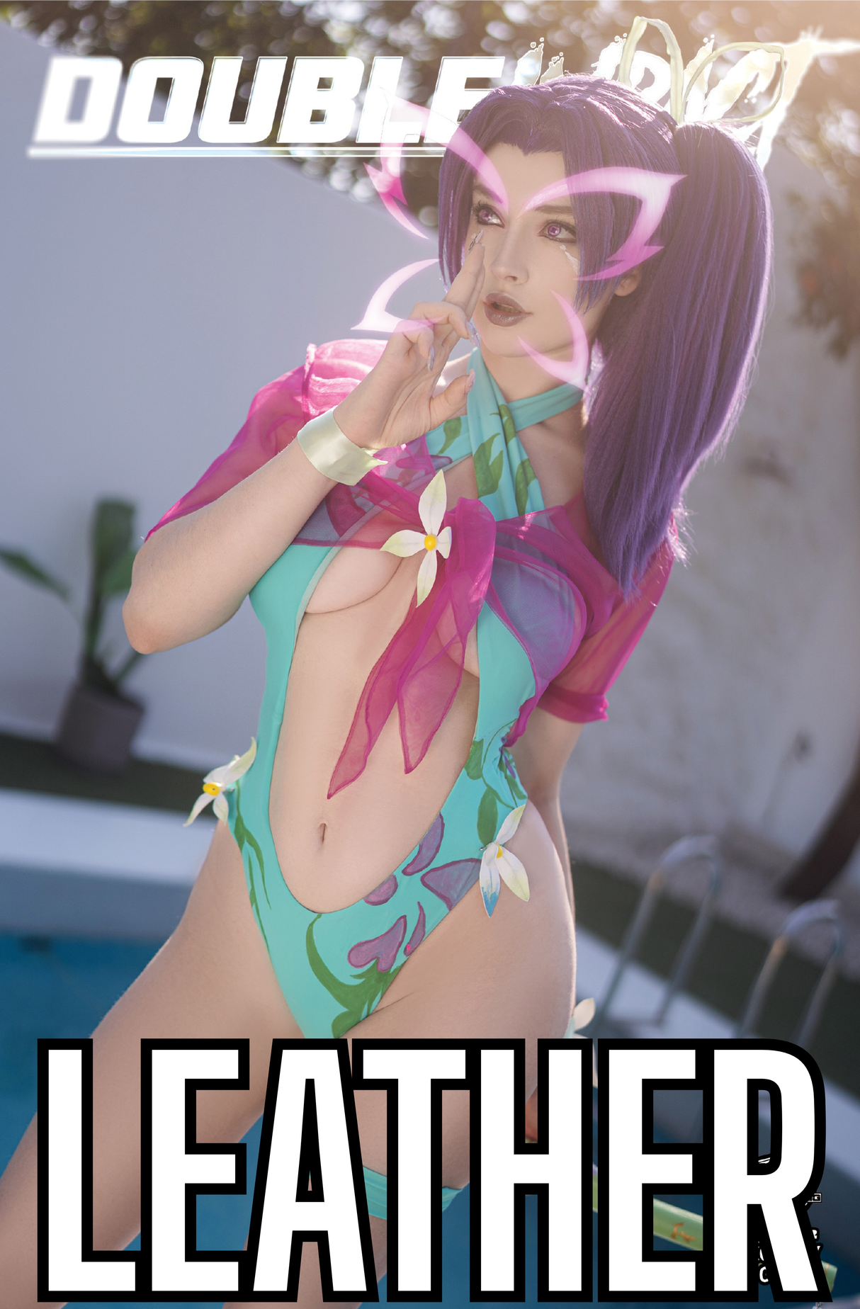 DOUBLE IMPACT #2 DARIA HIME COSPLAY - "PINK NINJA" - TRADE NICE LEATHER - LTD 10