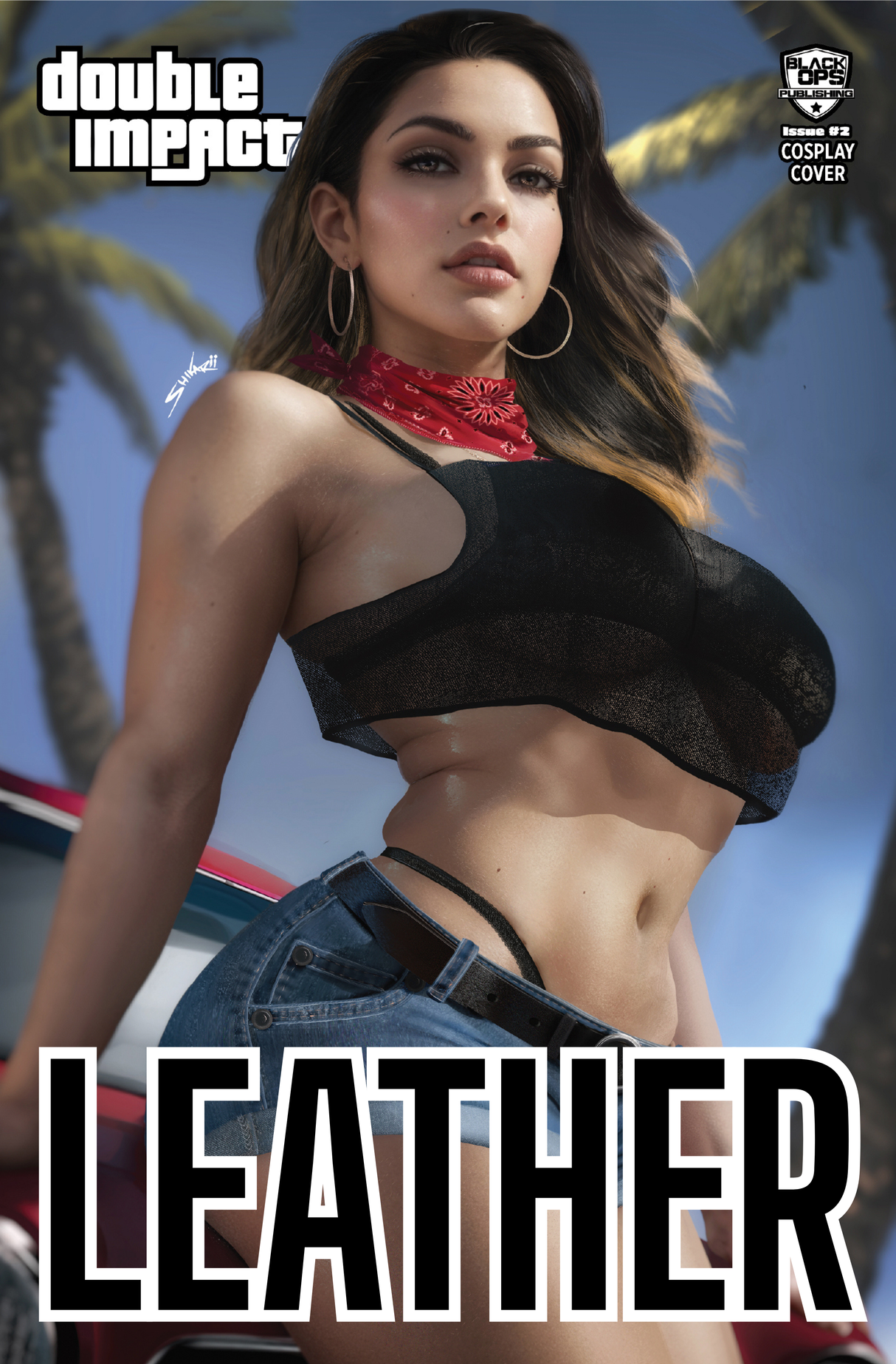 DOUBLE IMPACT #2 SHIKARII "CALI GIRL" - TRADE NICE LEATHER - LTD 10