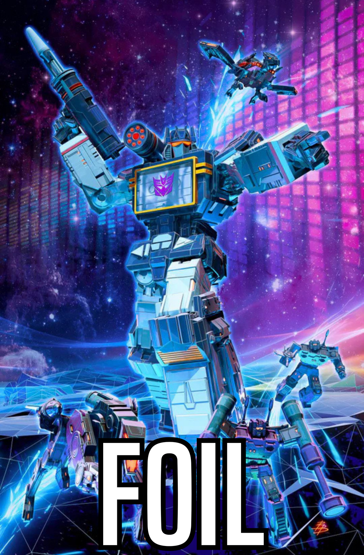 TRANSFORMERS #24 BJORN BARENDS - SOUNDWAVE - 80s RETRO VARIANT - FOIL - LTD 750