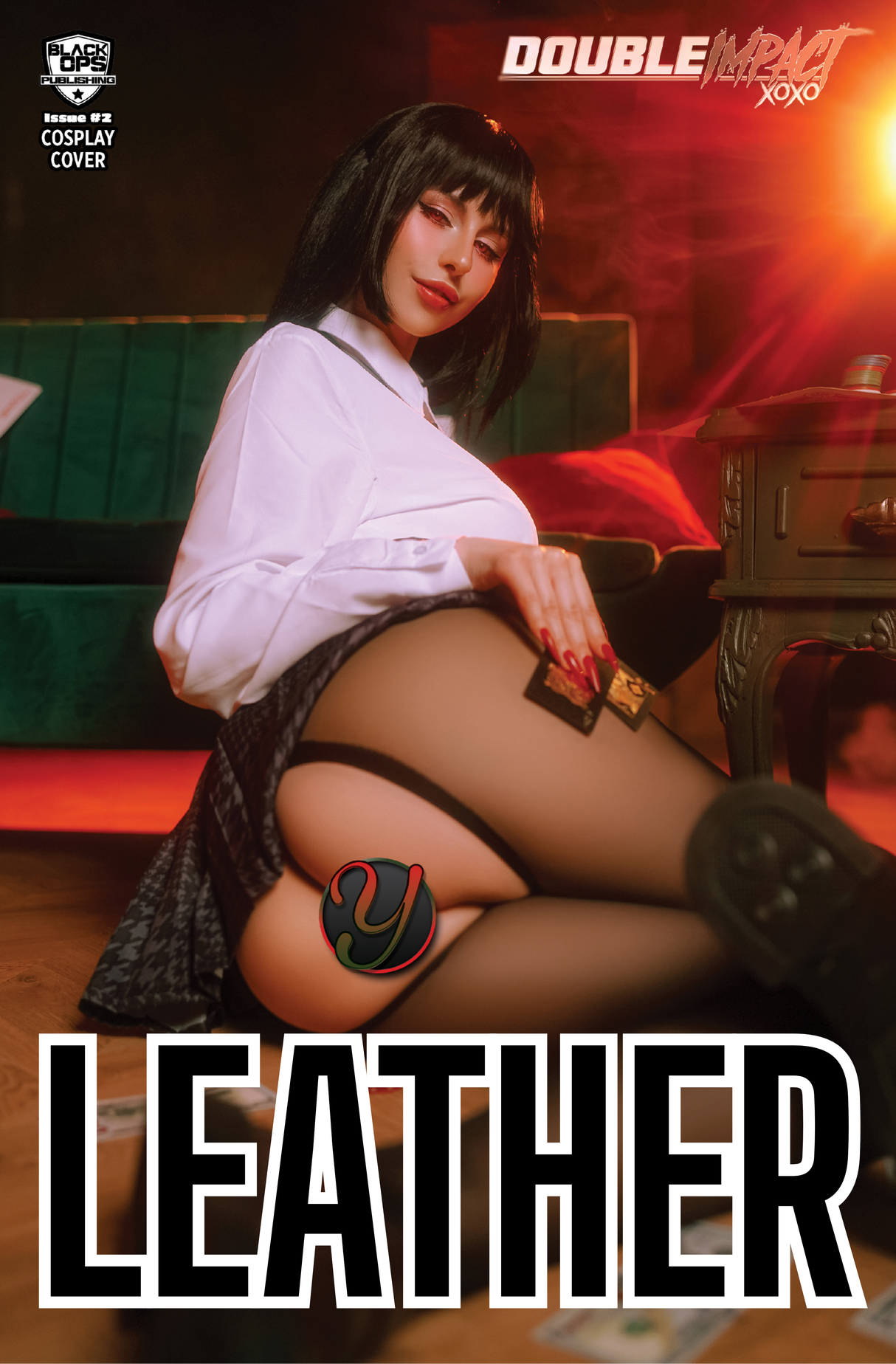 DOUBLE IMPACT #2 YUNOGANA COSPLAY - "GAMBLER" - MINIMAL TD BOOTIE LEATHER - LTD 5