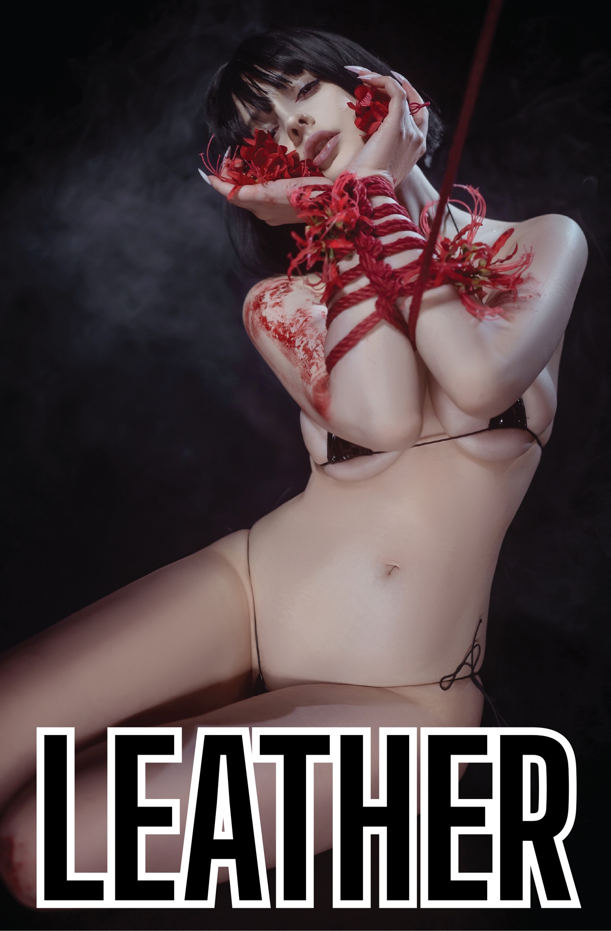 POWER HOUR: RISE OF THE WITCH #1 DARIA HIME "SILENT" COSPLAY - BOUND BIKINI LEATHER - LTD 5