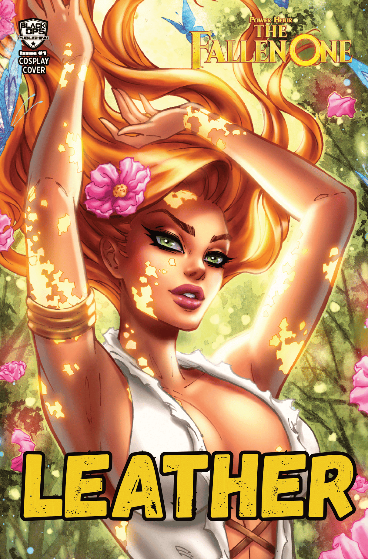 POWER HOUR: THE FALLEN ONE #1 - DAWN MCTEIGUE - MEGACON - NICE UP-CLOSE TD - LEATHER -LTD 10