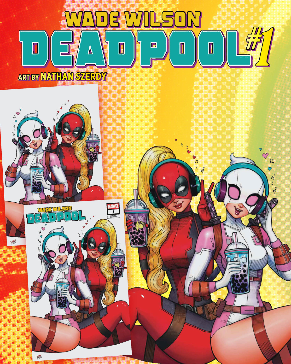 WADE WILSON DEADPOOL #1 SZERDY - ALPHA - TRADE DRESS & VIRGIN - SET OF 2