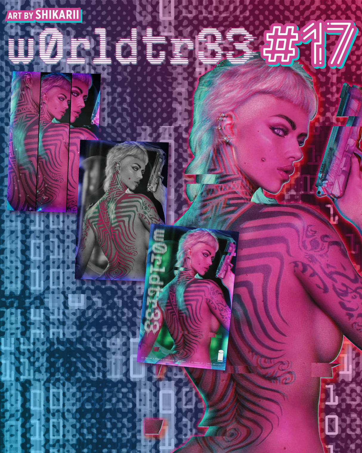 WORLDTR33 #17 SHIKARII - TRADE DRESS, VIRGIN, & COLOR SPLASH - SET OF 3