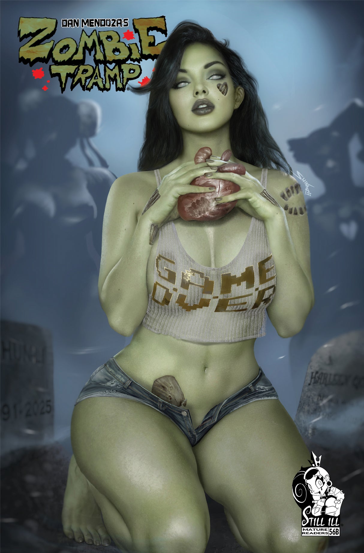 DAN MENDOZA'S ZOMBIE TRAMP #56 SHIKARII - "GAME OVER" C2E2 EXCLUSIVE - TRADE NICE - LTD 400
