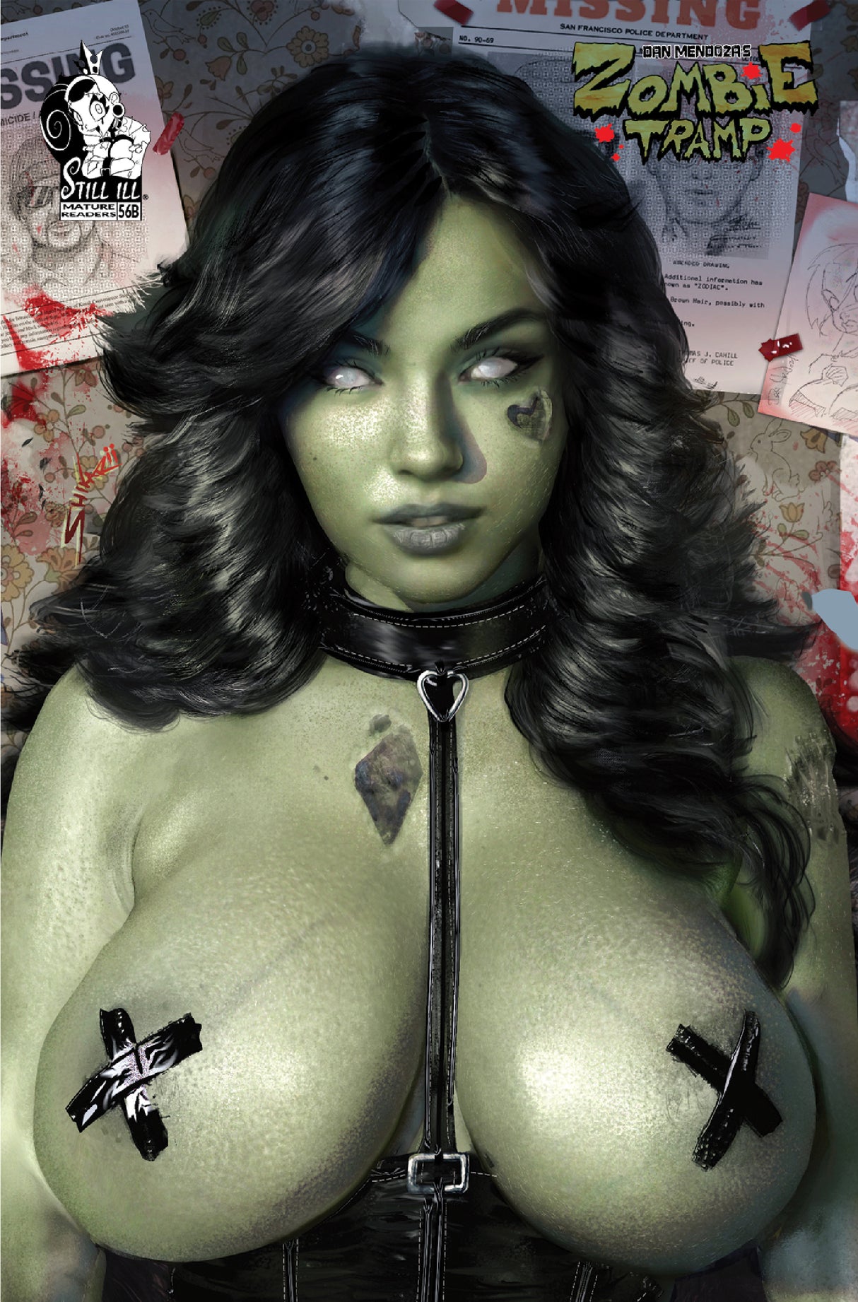 ZOMBIE TRAMP #56 - SHIKARII - MEGACON - UP CLOSE "X" TRADE - LTD 100