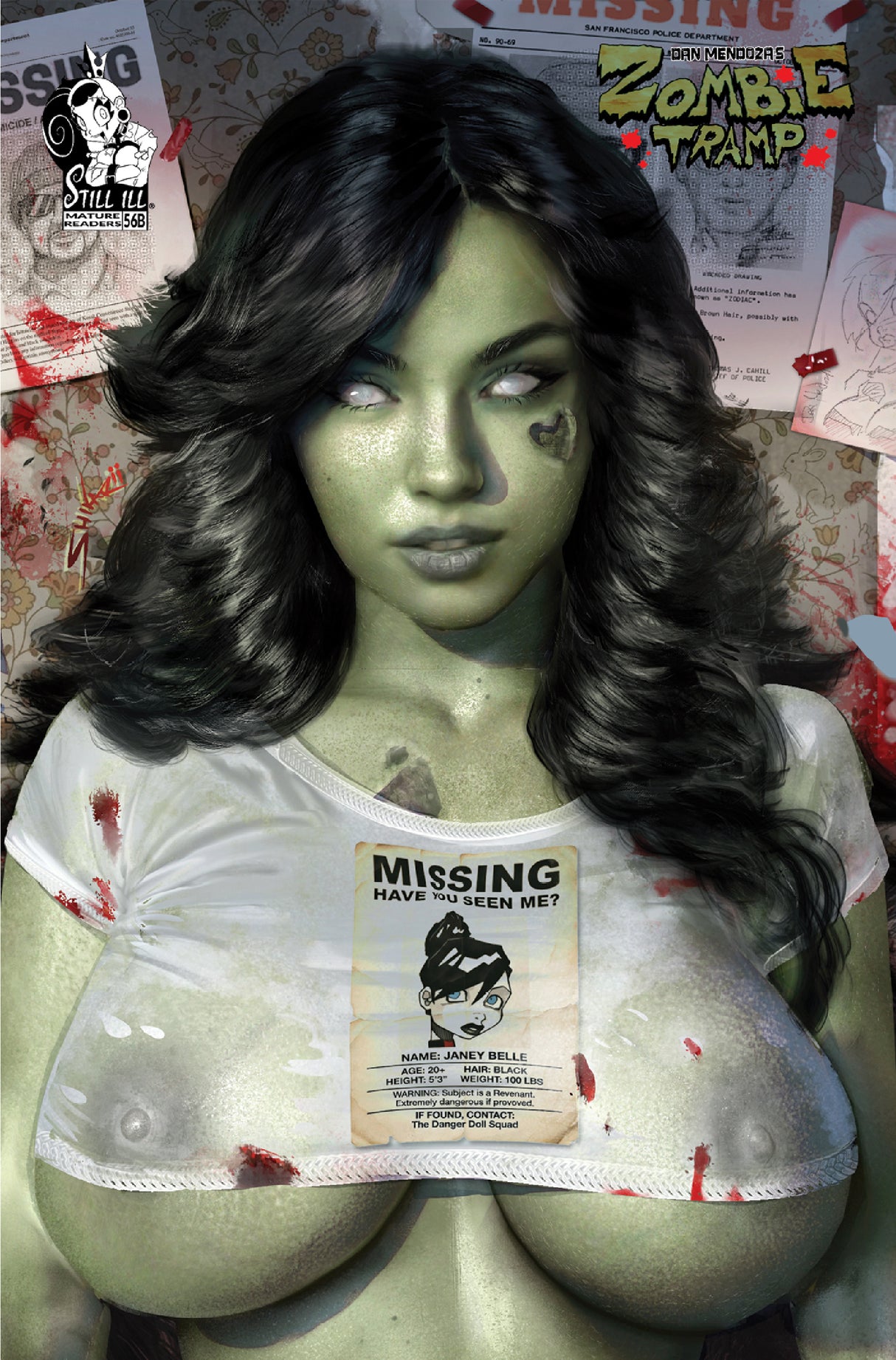 ZOMBIE TRAMP #56 - SHIKARII - MEGACON - UP CLOSE SHEER TRADE- LTD 100