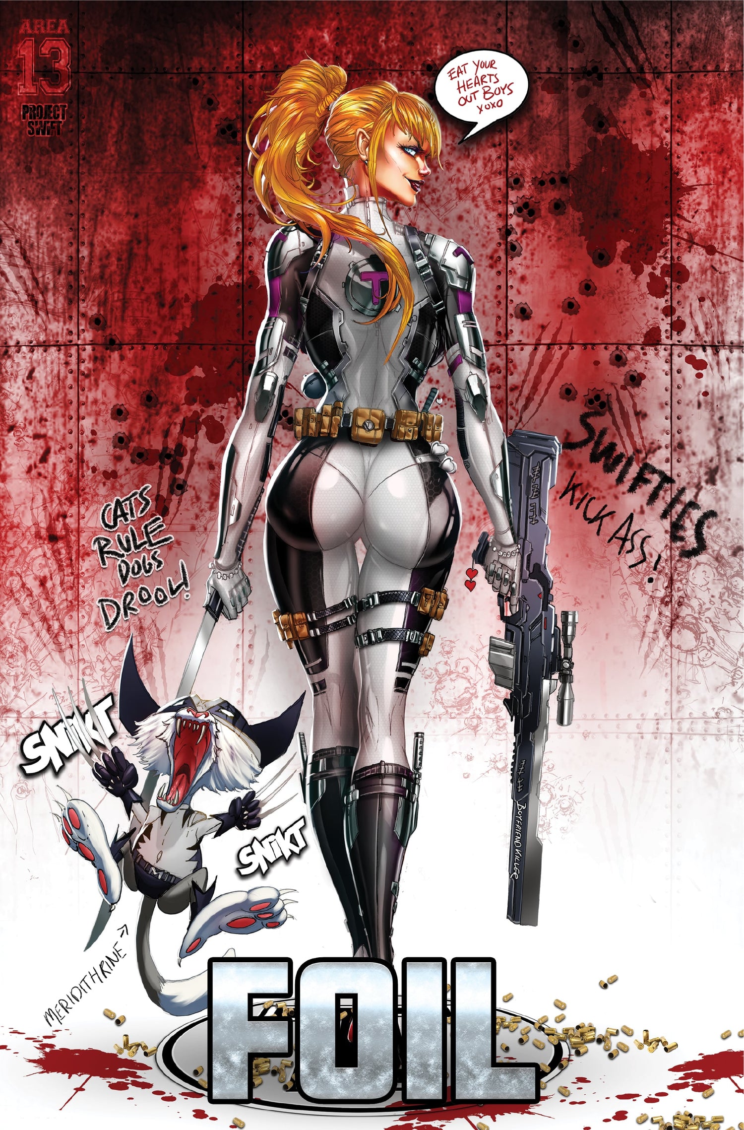 FEMALE FORCE: TAYLOR SWIFT #2 JAMIE TYNDALL C2E2 EXCL ART ONLY FOIL - LTD 50