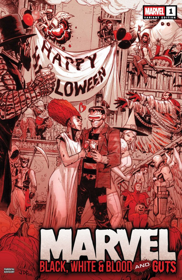 MARVEL: BLACK, WHITE & BLOOD AND GUTS #1 CASSARA VARIANT (RELEASE: 10/8/25)