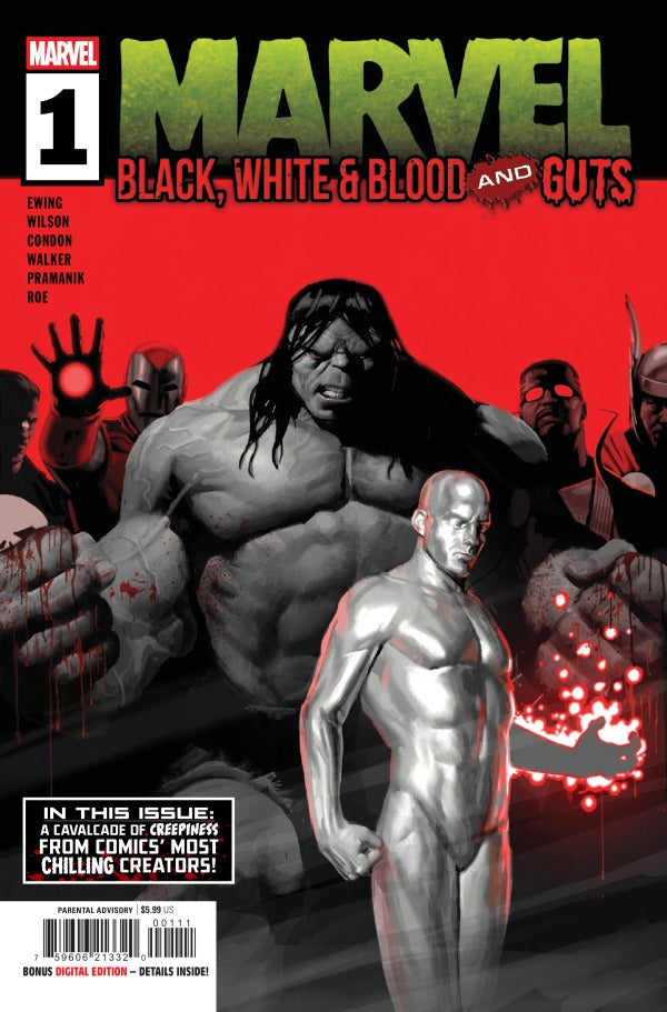 MARVEL: BLACK, WHITE & BLOOD AND GUTS #1 (RELEASE: 10/8/25)