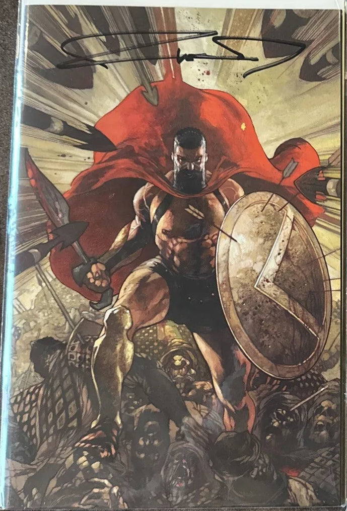 FRANK MILLER - 25TH ANNIVERSARY - 300 #1 SIMONE BIANCHI VIRGIN EXCLUSIVE - SIGNED BY FRANK MILLER