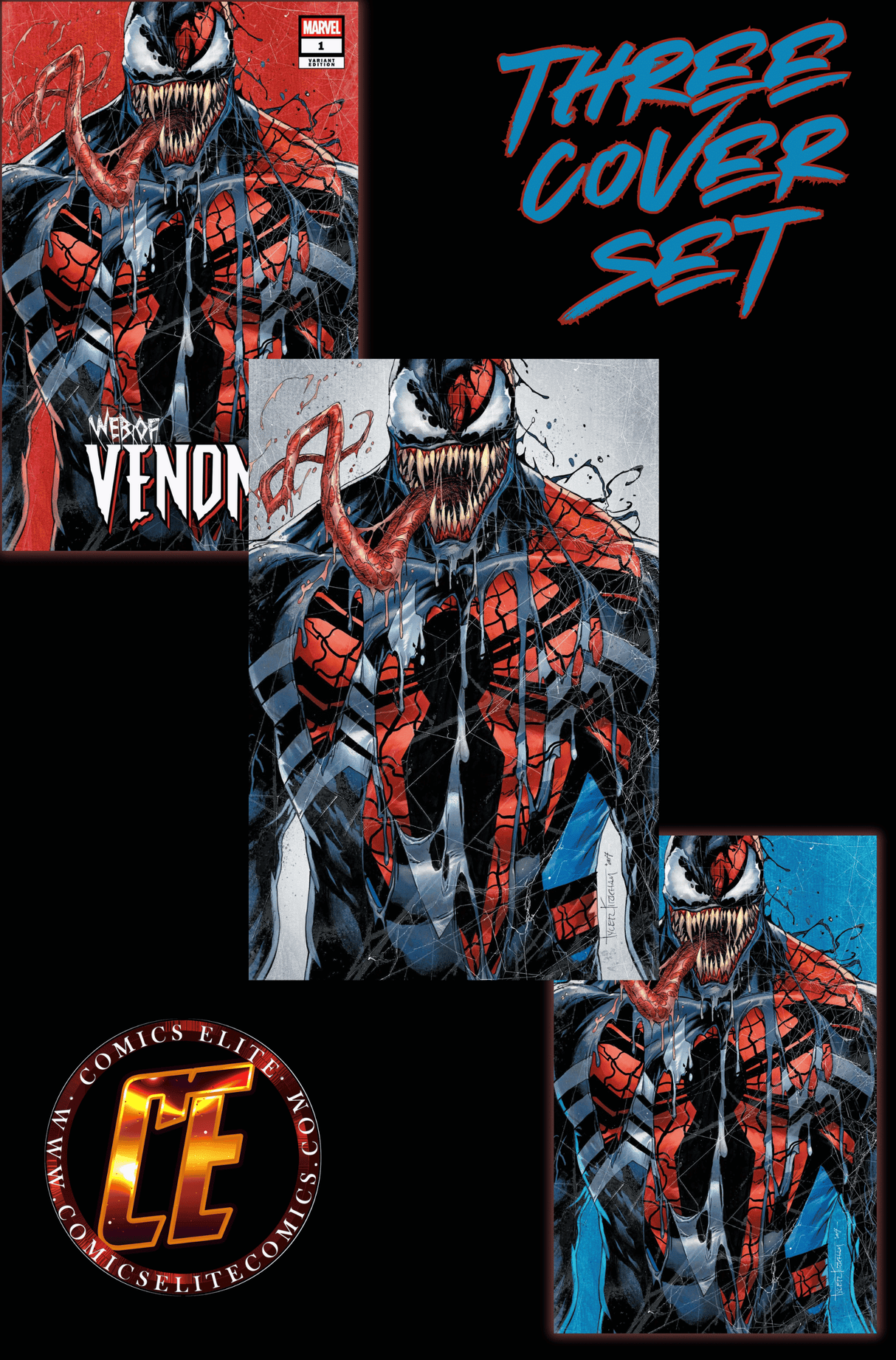 WEB OF VENOM #1 - KIRKHAM - SET - LIMITED TO 1000