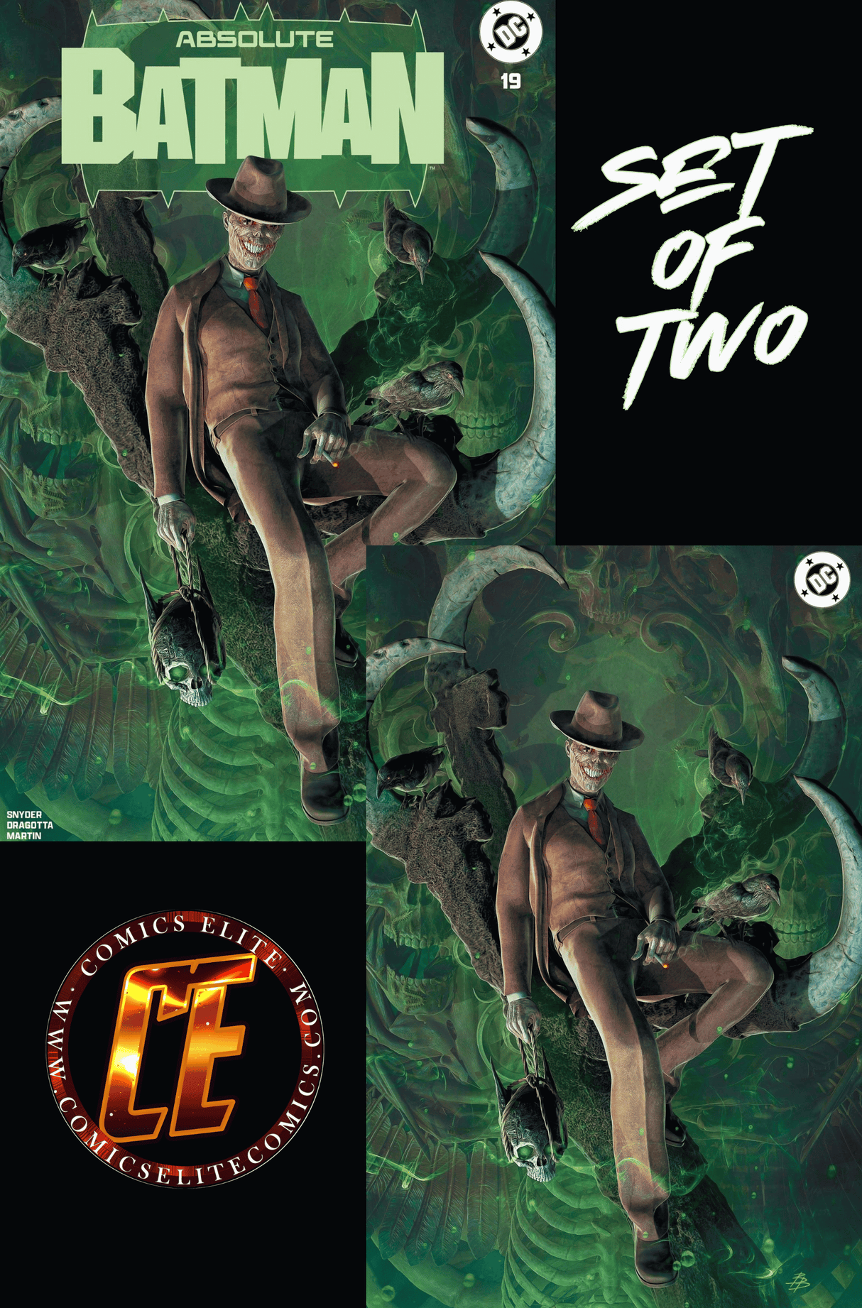 ABSOLUTE BATMAN #19 - BJORN BARENDS - TRADE & VIRGIN SET - LTD 1000