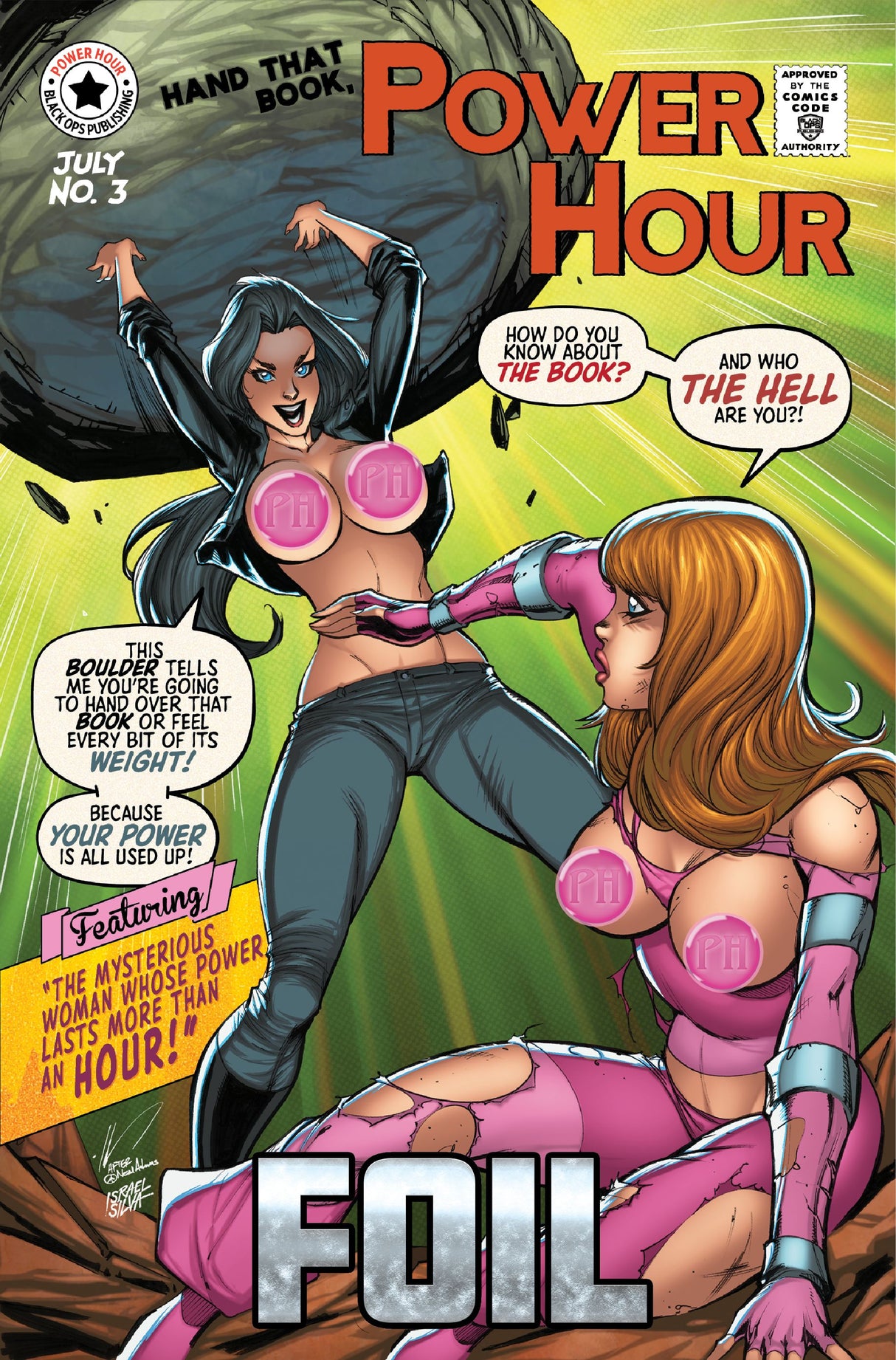 POWER HOUR #3 ALE GARZA "DAMAGE" HOMAGE - TRADE NAUGHTY FOIL - LTD 5