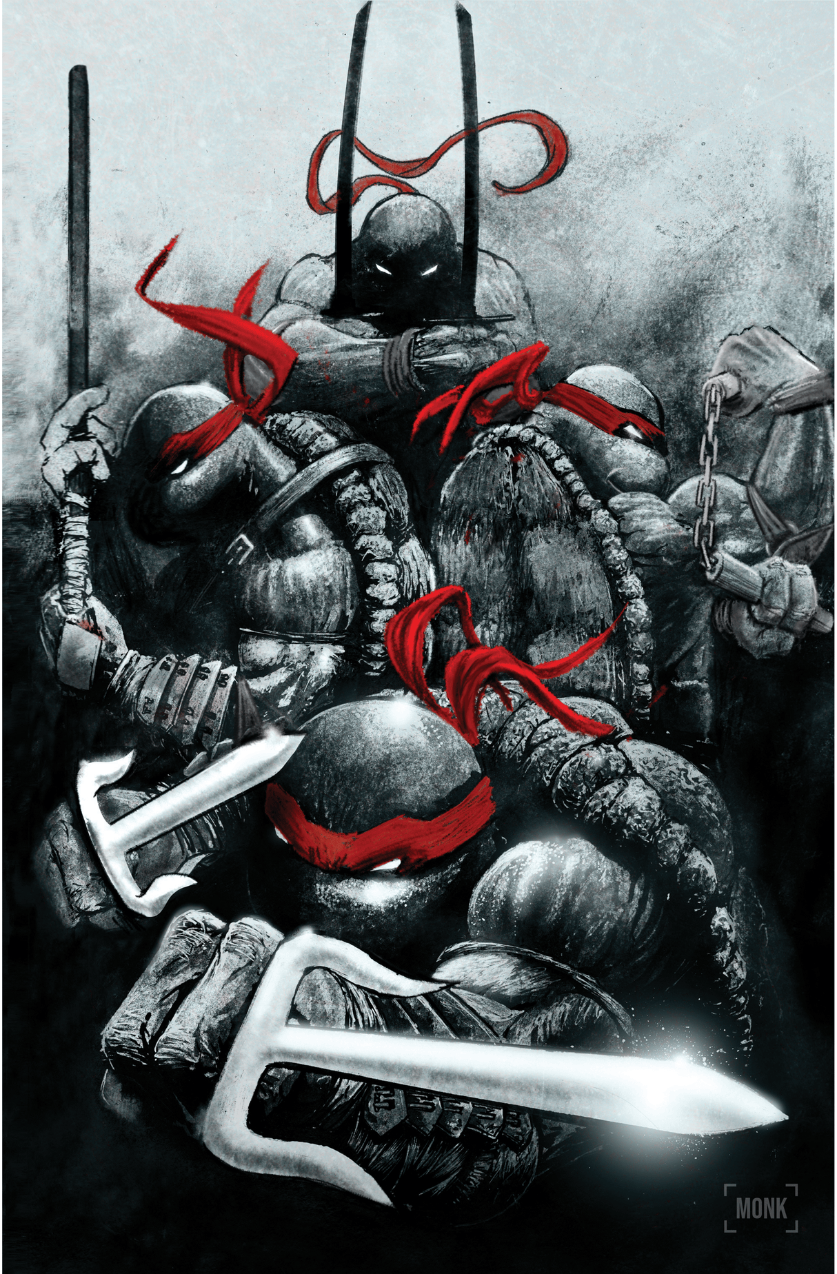 TMNT #20 - MONK - 300TH ISSUE - VIRGIN - LTD 500