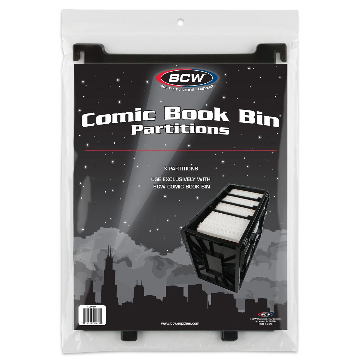 Comic Book Bin Partitions - Black