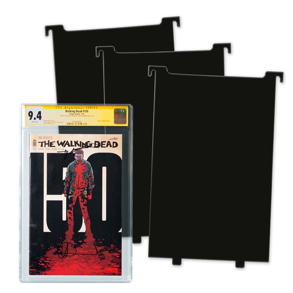 Graded Comic Book Bin Partitions - Black