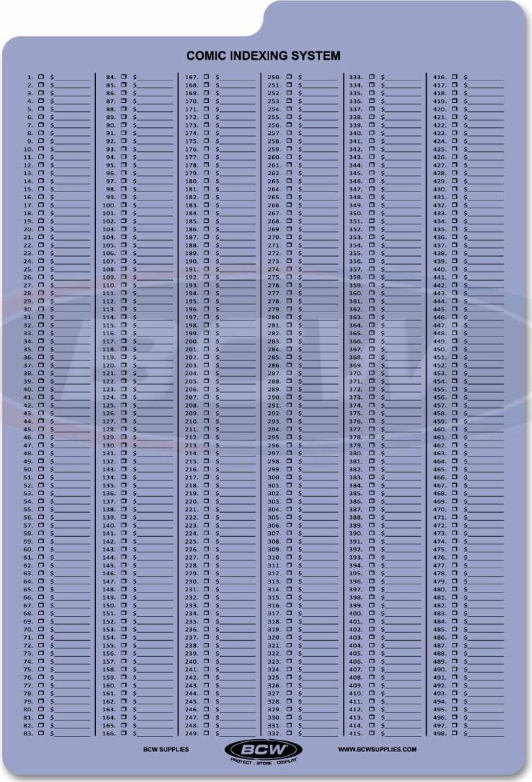COMIC INDEXING DIVIDERS PACK