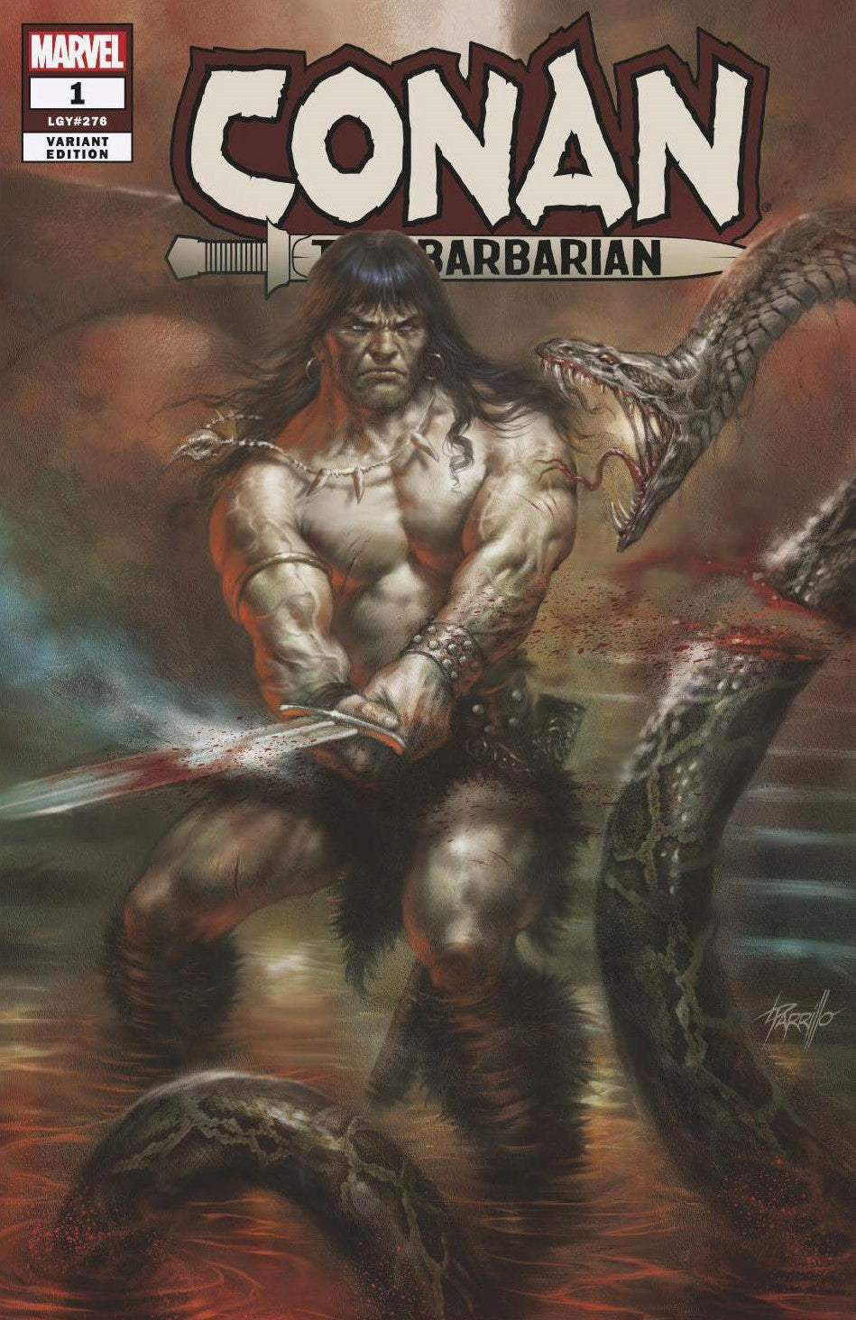 CONAN THE BARBARIAN #1 LUCIO PARRILLO - TRADE DRESS - LTD 3000 - KEY ISSUE