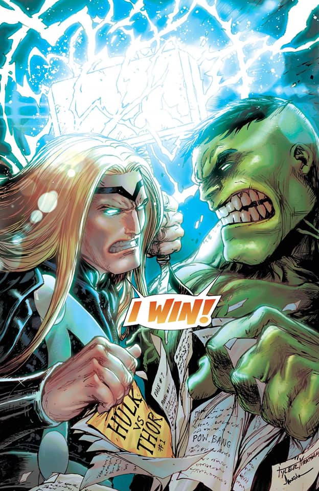 HULK VS. THOR: BANNER OF WAR ALPHA - TYLER KIRKHAM - VIRGIN - LTD 1000