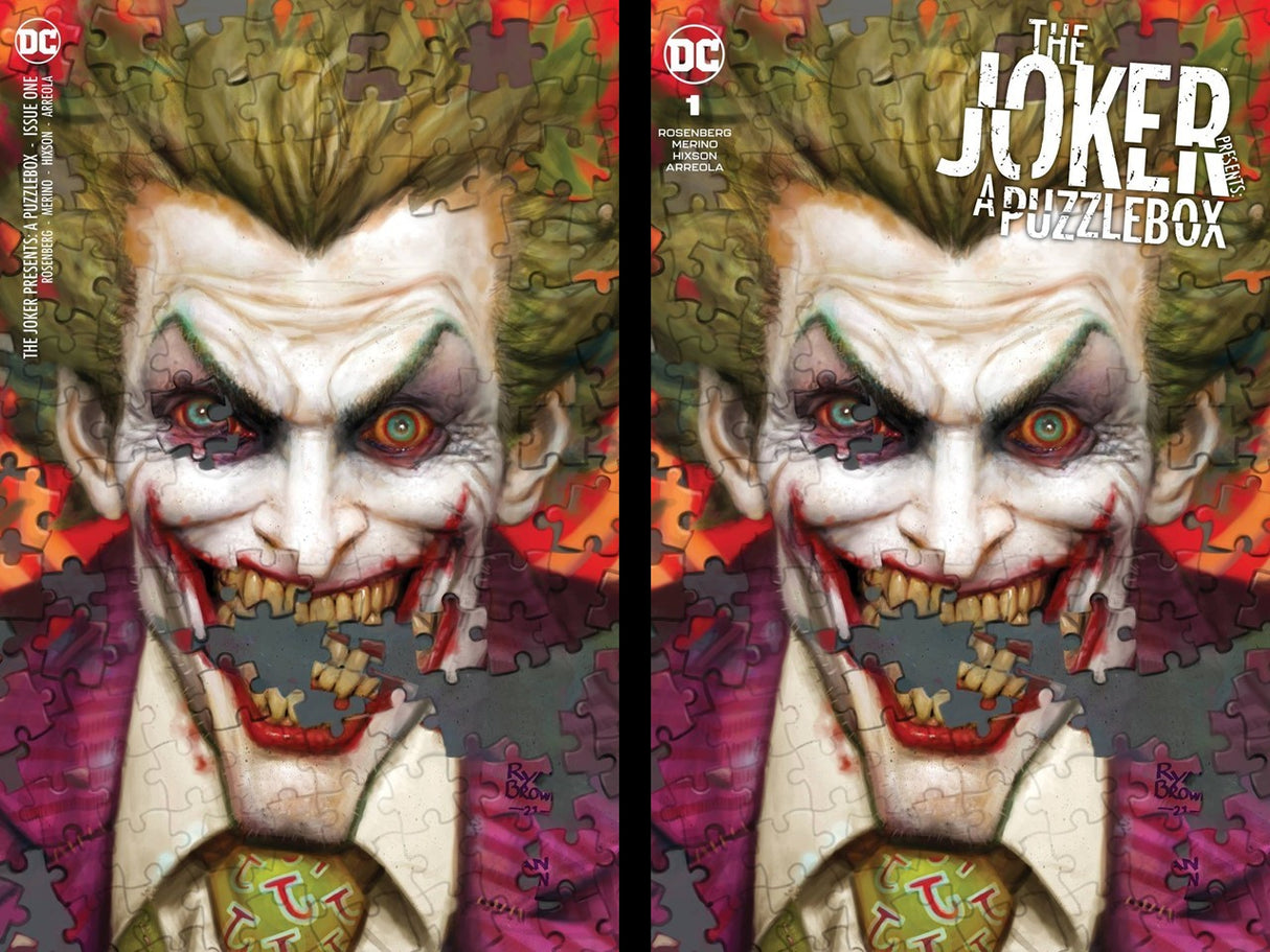 JOKER PUZZLEBOX #1 RYAN BROWN - TRADE DRESS & MINIMAL TD SET
