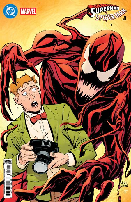 DC MARVEL SUPERMAN SPIDER-MAN #1 - CVR F - STEVE LIEBER JIMMY OLSEN & CARNAGE CARD STOCK - (RELEASE: 3/25/26)