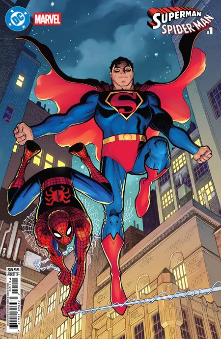DC MARVEL SUPERMAN SPIDER-MAN #1 - CVR L - ARTHUR ADAMS CARD STOCK - (RELEASE: 3/25/26)