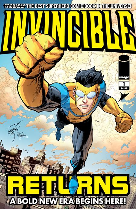 INVINCIBLE RETURNS FACSIMILE EDITION #1 CVR B ERIK LARSEN & RYAN OTTLEY VAR (RELEASE: 3/25/26)