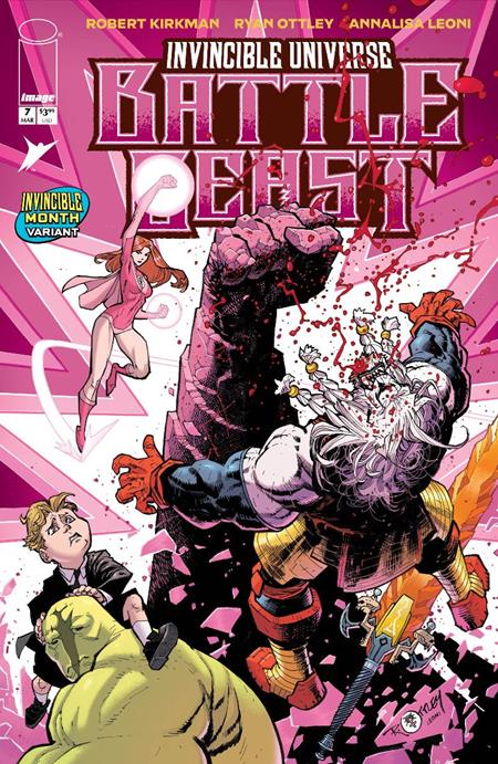 INVINCIBLE UNIVERSE BATTLE BEAST #7 CVR H OTTLEY & LEONI INVINCIBLE TEAM UP (RELEASE: 3/18/26)