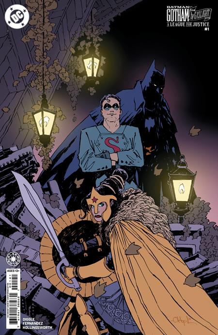 BATMAN GOTHAM BY GASLIGHT A LEAGUE FOR JUSTICE #1 (OF 6) CVR D INC 1:25 CHRISTOPHER MITTEN CARD STOCK VAR (RELEASE: 7/9/25)