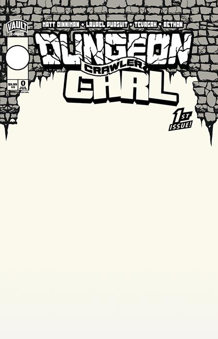 DUNGEON CRAWLER CARL SPECIAL EDITION #0 - COVER E - BLANK (RELEASE: 7/15/26)