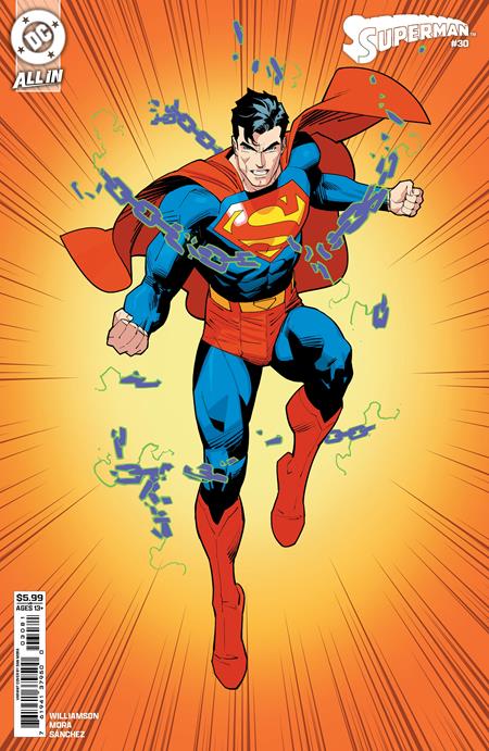 SUPERMAN #30 CVR H DAN MORA CORNER BOX CARD STOCK VAR (RELEASE: 10/1/25)