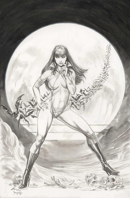 VAMPIRELLA: HALLOWEEN HORROR #1 CVR O BUZZ - VIRGIN LINE ART - RATIO VARIANT - 1:5 (RELEASE: 9/24/25)