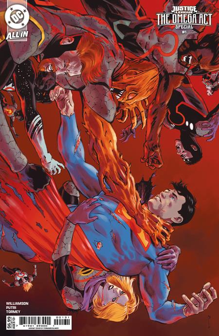 JUSTICE LEAGUE THE OMEGA ACT SPECIAL #1 CVR C FERNANDO BLANCO CARD STOCK VAR (RELEASE: 10/1/25)