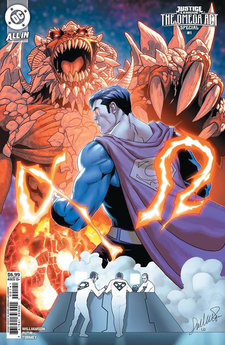 JUSTICE LEAGUE THE OMEGA ACT SPECIAL #1 CVR D SALVADOR LARROCA CARD STOCK VAR (RELEASE: 10/1/25)