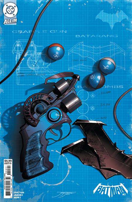BATMAN #2 CVR F JORGE JIMENEZ BAT-GADGET CARD STOCK VAR (RELEASE: 10/1/25)