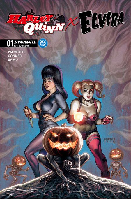 HARLEY QUINN X ELVIRA #1 CVR C JOSEPH MICHAEL LINSNER (RELEASE: 10/1/25)