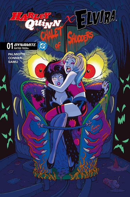 HARLEY QUINN X ELVIRA #1 CVR M - AMANDA CONNOR TD - RATIO VARIANT - 1:10 (RELEASE: 10/1/25)