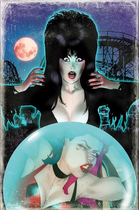 HARLEY QUINN X ELVIRA #1 CVR N - BEN CALDWELL VIRGIN - RATIO VARIANT - 1:10 (RELEASE: 10/1/25)