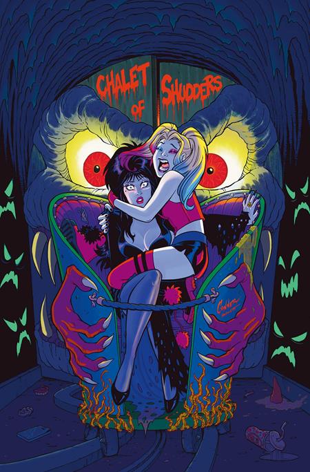HARLEY QUINN X ELVIRA #1 CVR R - AMANDA CONNER VIRGIN FOIL - RATIO VARIANT - 1:20 (RELEASE: 10/1/25)