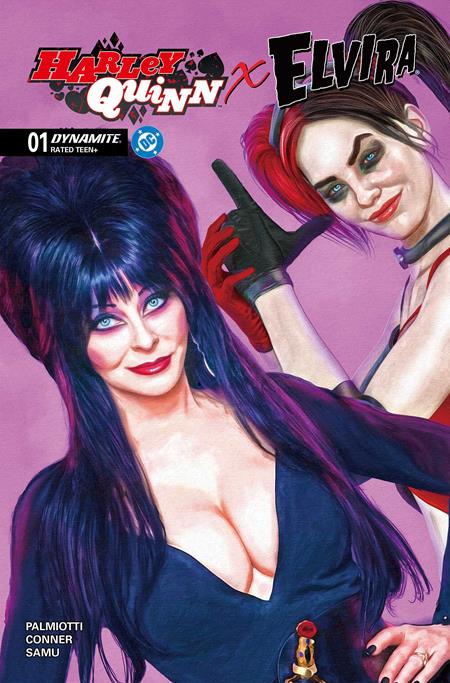 HARLEY QUINN X ELVIRA #1 CVR Y - MARK SPEARS PINK - RATIO VARIANT - 1:10 (RELEASE: 10/1/25)