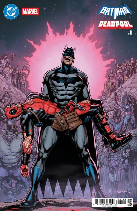 DC MARVEL BATMAN DEADPOOL #1 (ONE SHOT) CVR R RYAN SOOK CRISIS ON INFINITE EARTHS 7 HOMAGE CARD STOCK - (RELEASE: 11/19/25)