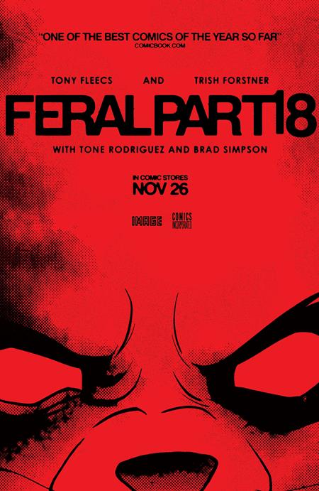 FERAL #18 CVR B TONY FLEECS & TRISH FORSTNER MOVIE POSTER HOMAGE VAR (RELEASE: 11/26/25)