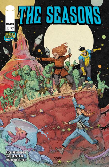 SEASONS #9 CVR C ANDRE LIMA ARAUJO & MIKE SPICER INVINCIBLE TEAM UP VAR (RELEASE: 3/11/26)