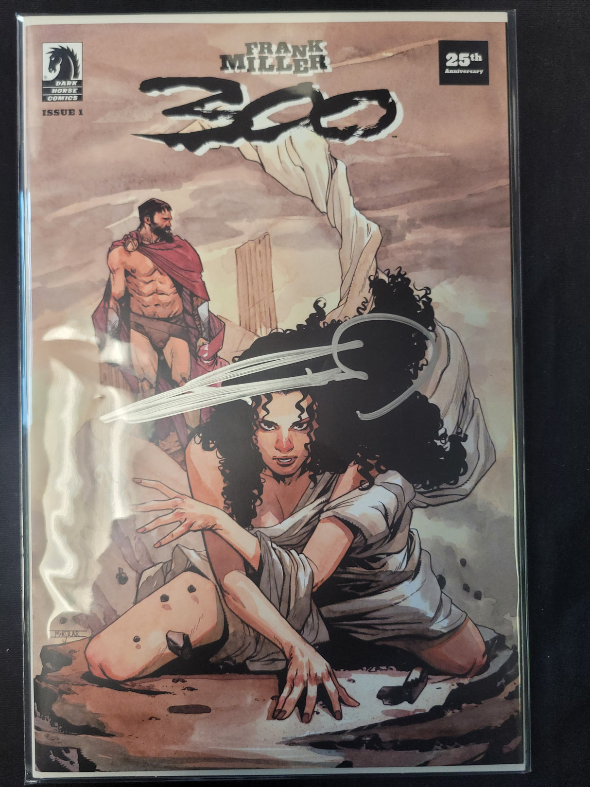 FRANK MILLER - 25TH ANNIVERSARY - 300 #1 ASRAR TD EXCLUSIVE - SIGNED BY FRANK MILLER (SILVER SIGNATURE)